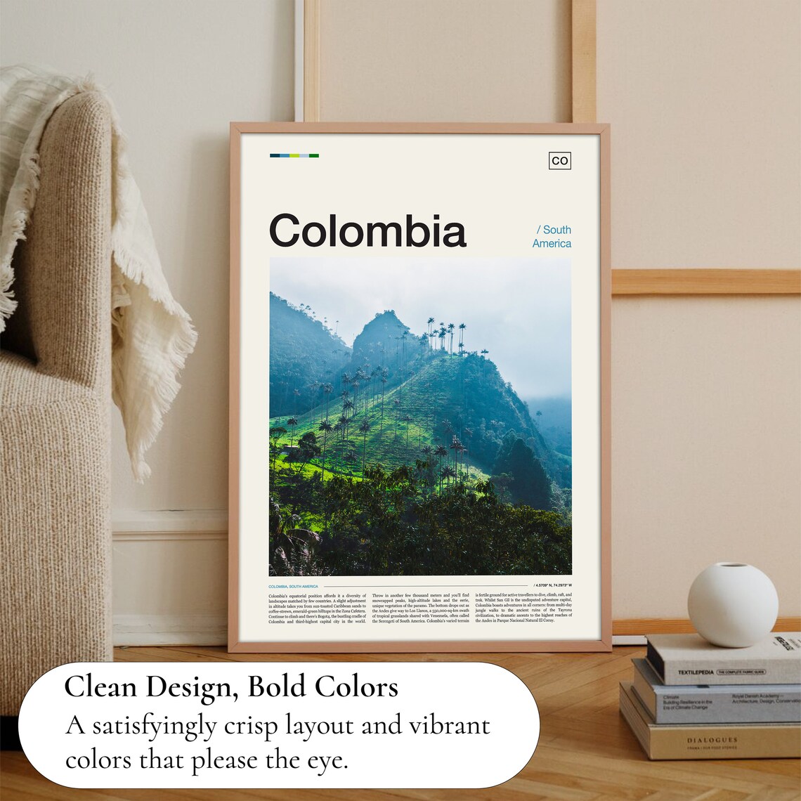 Colombia Travel Poster, World & Cultural Art - Image 3