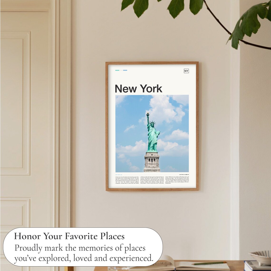 New York City Travel Poster, City Wall Art Print - Image 5