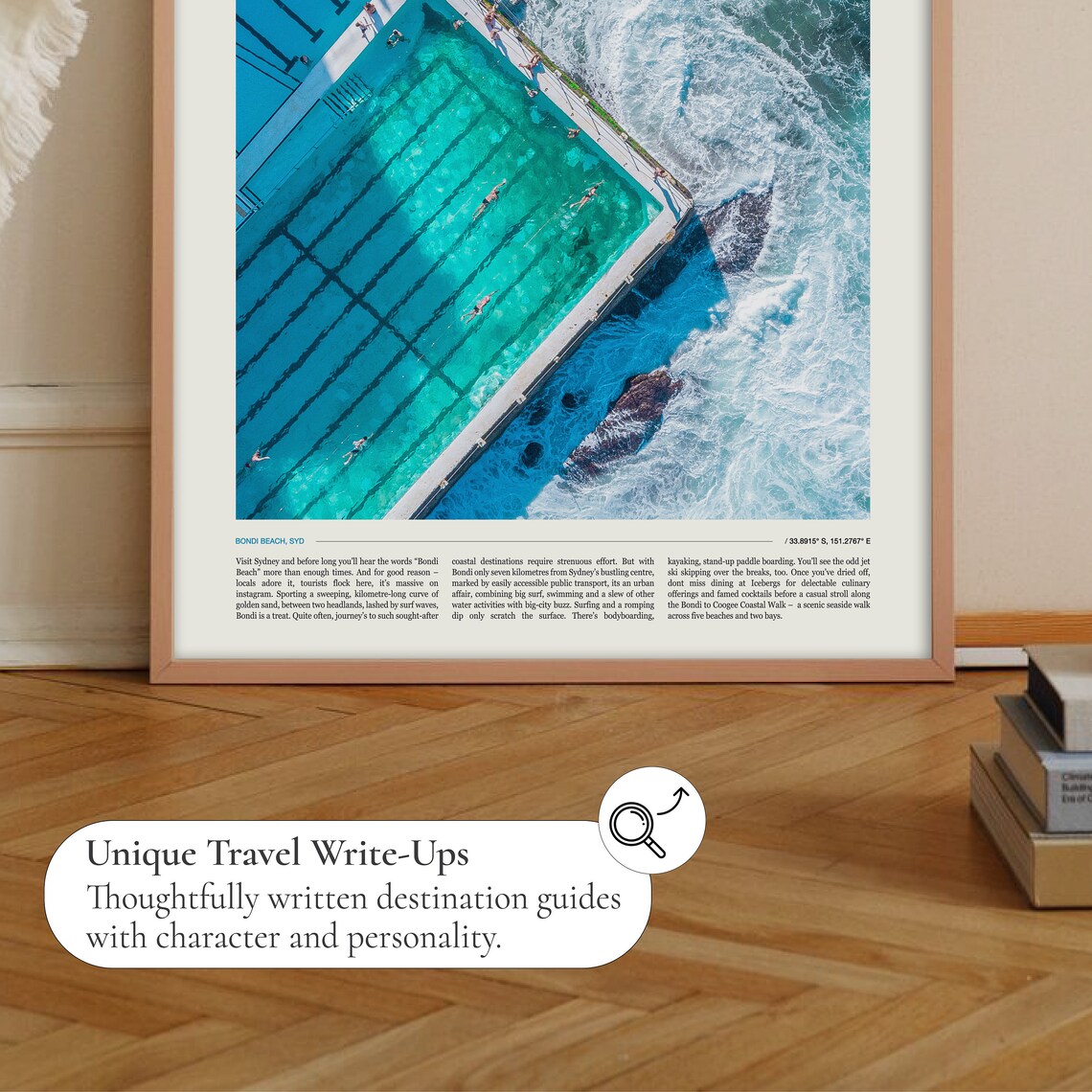 Bondi Beach Travel Poster, Sydney Australia - Image 2