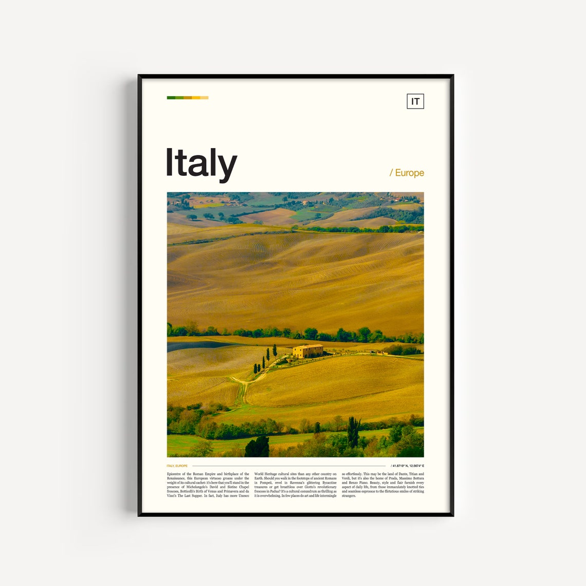 Italy Poster Italy Wall Art Italy Print Italy Travel Poster Italy Photography Travel Poster Print Travel Wall Dcor Italy Photo