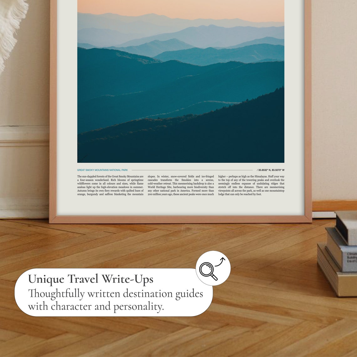 Great Smoky Mountains National Park Misty Ridges Sunset Poster - Image 2
