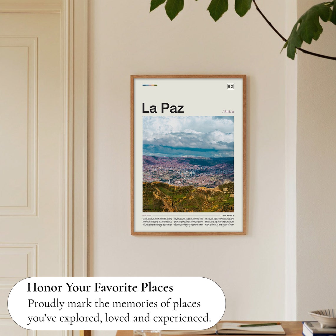 La Paz Print La Paz Poster La Paz Wall Art La Paz Art Print La Paz Artwork La Paz Photo Bolivia Print Bolivia Poster Bolivia Wall Art - Image 5