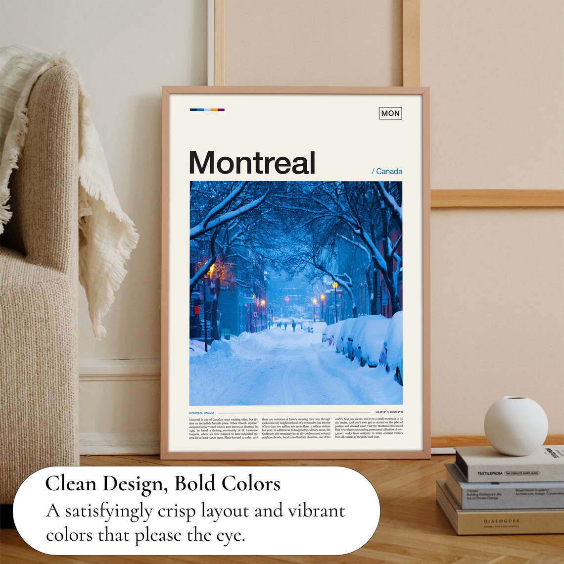 Montreal Gift Canada Travel Poster - Image 2