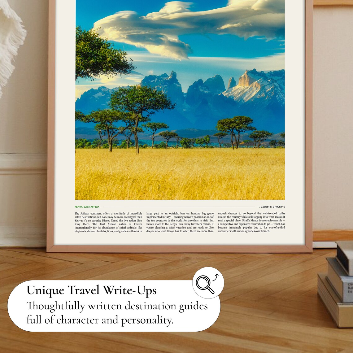 Kenya African Savanna Acacia Trees Mountain East Africa Poster - Image 2