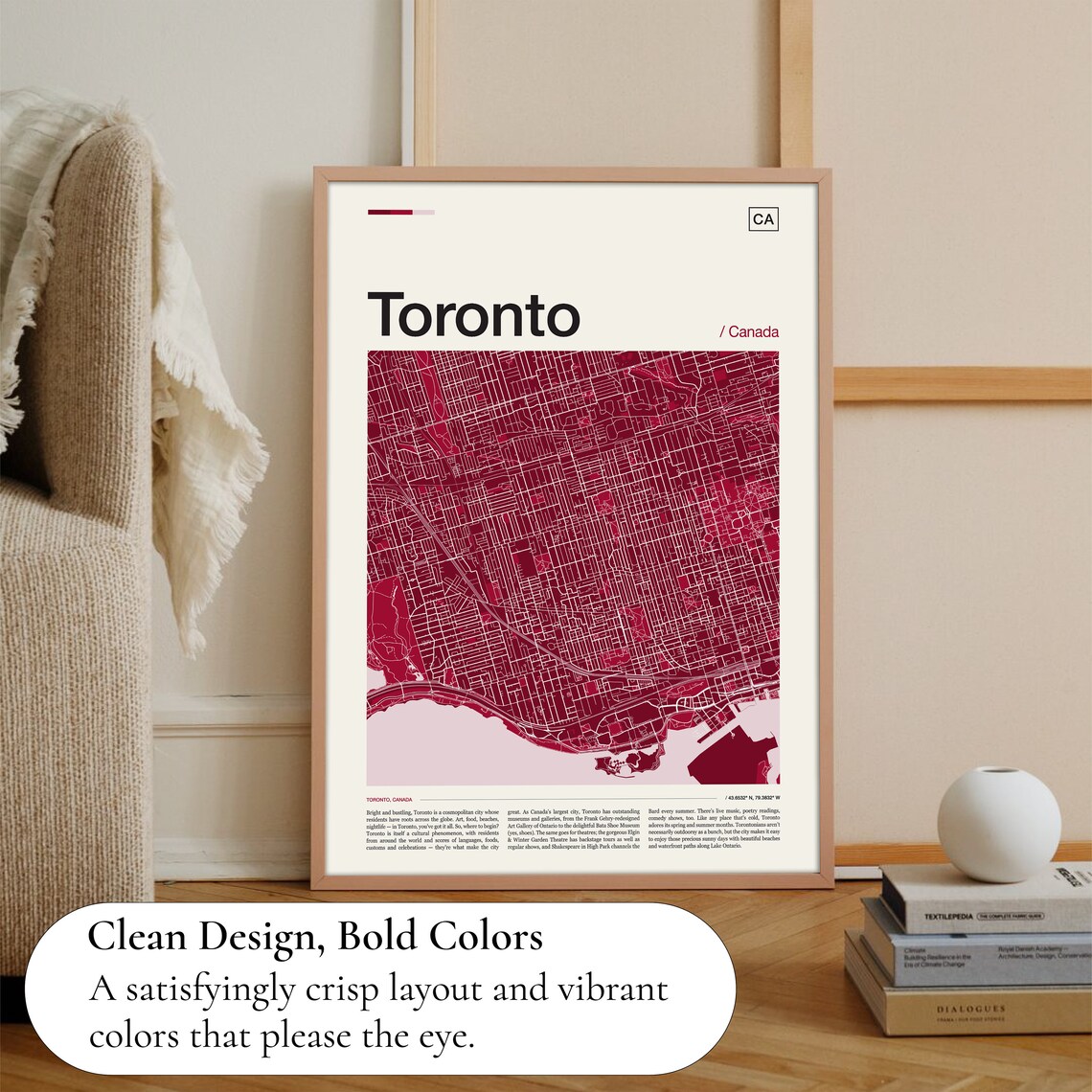 Toronto Map Print, Travel Poster, Canada Map - Image 3