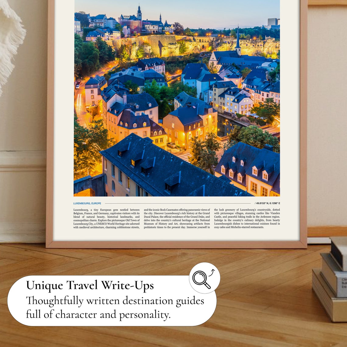 Luxembourg Art Luxembourg Souvenir Luxembourg Print Luxembourg Gift Luxembourg Poster Travel Gift Travel Poster Europe Poster - Image 2