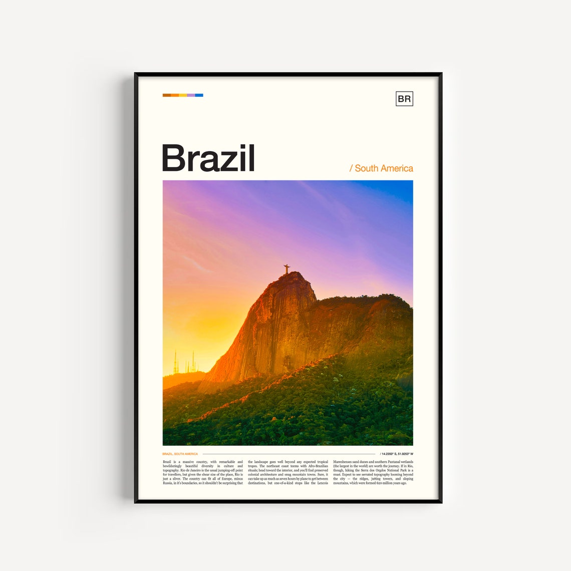 Brazil Art Brazil Poster Brazil Print Brazil Wall Art Brazilian Art Brazil Photography Rio De Janeiro Print Rio De Janeiro Gift