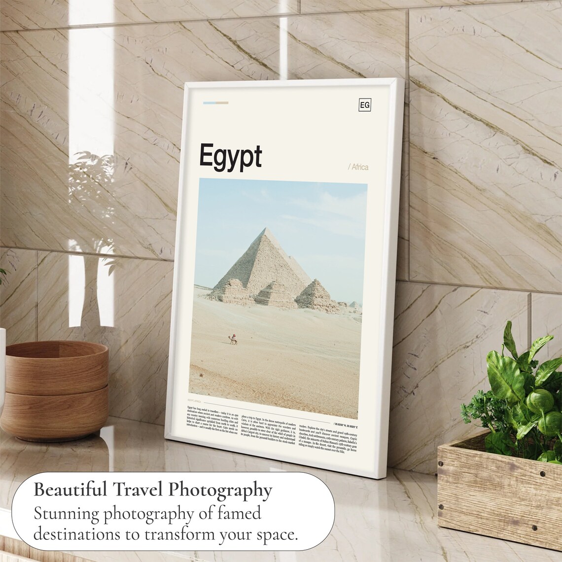 Egypt Travel Poster, World & Cultural Art - Image 4