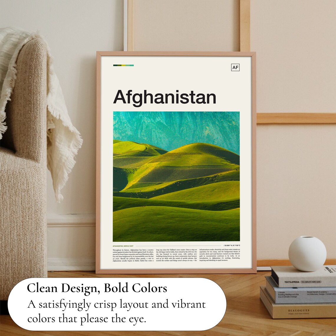 Afghanistan Print Afghanistan Poster Afghanistan Wall Art Afghanistan Art Print Afghanistan Artwork Afghanistan Photo Travel Print - Image 3