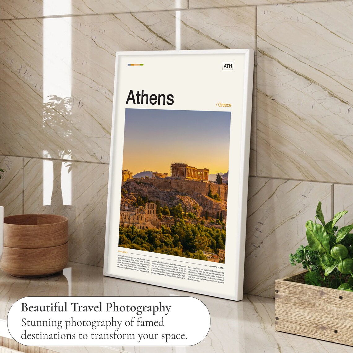 Athens Travel Poster, Europe City Wall Art - Image 4