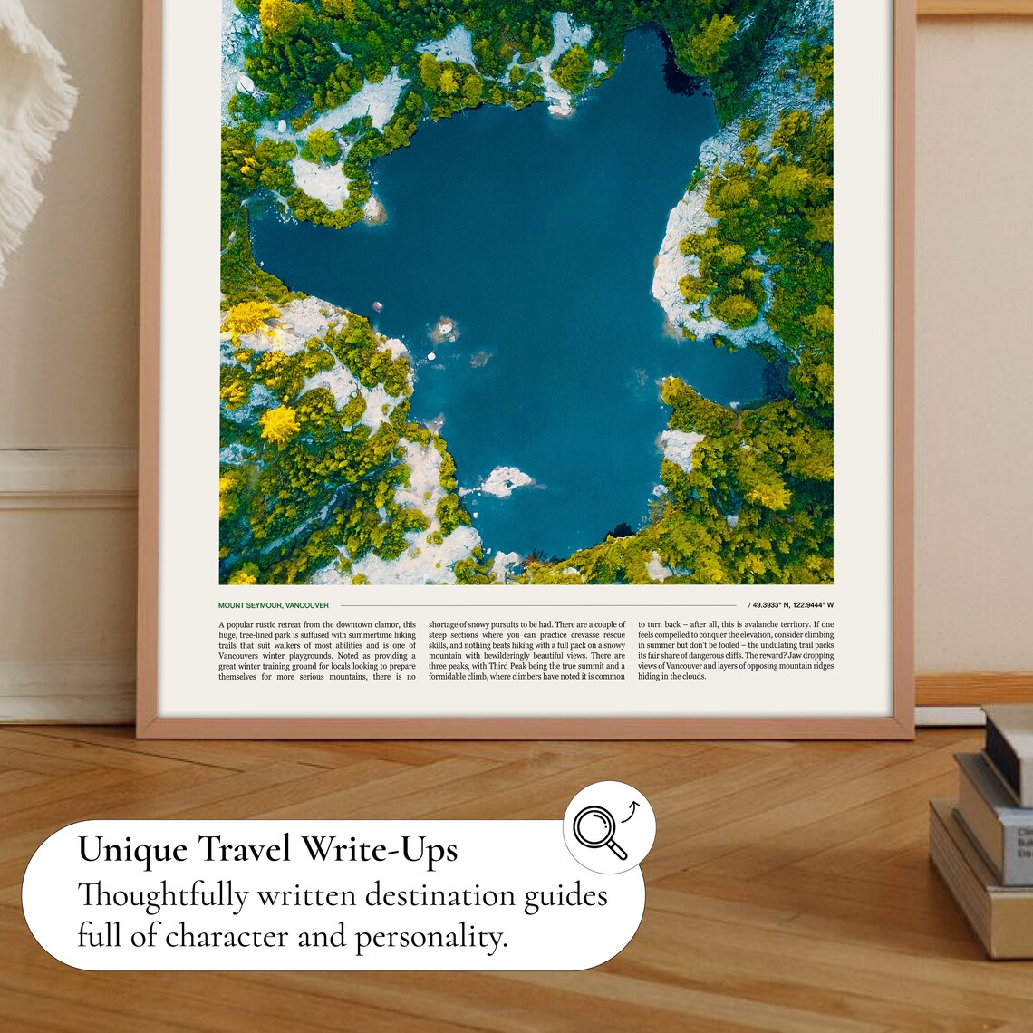 Mount Seymour Vancouver Travel Poster, Art Print - Image 2