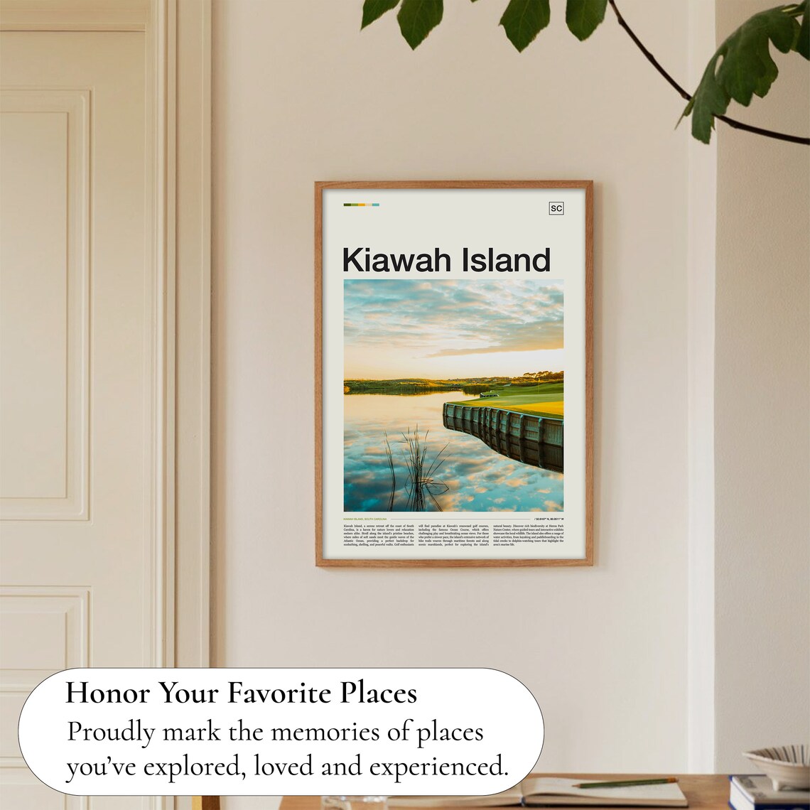 Kiawah Island Travel Poster, Coastal Wall Art Print - Image 5