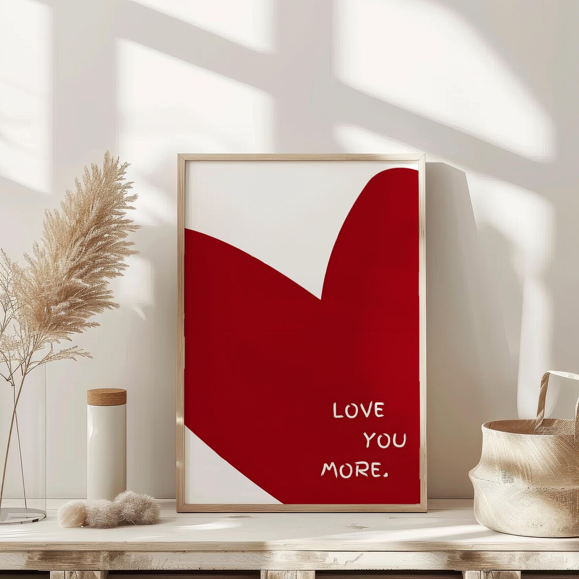 Love You More Vintage Bar Cart Kitchen Poster - Image 3