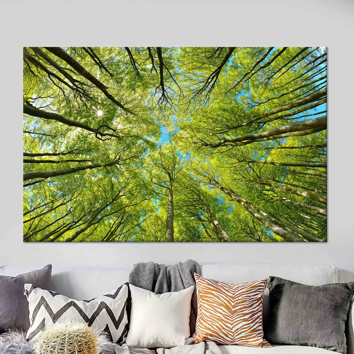Tree Wall Decor, Forest View Landscape Art Print