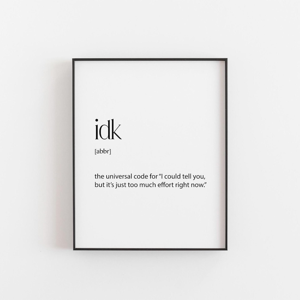 Teenager Room Dictionary Art Print, Gift For Him