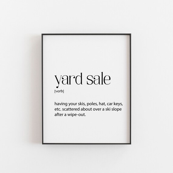 Skier Definition Decor Birthday Art Print