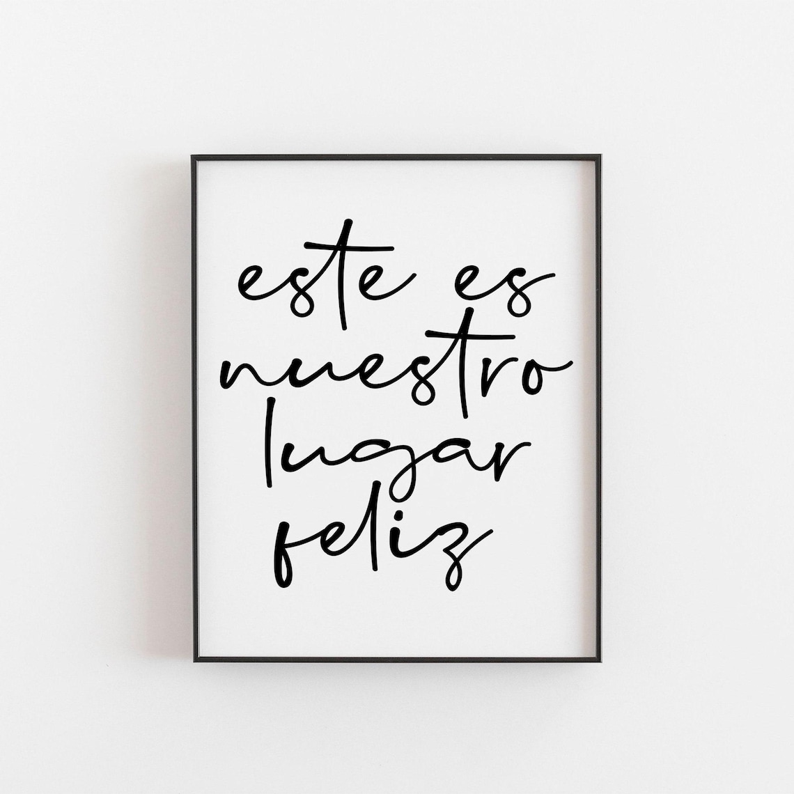 Este Es Nuestro Lugar Feliz, Boho Art Print