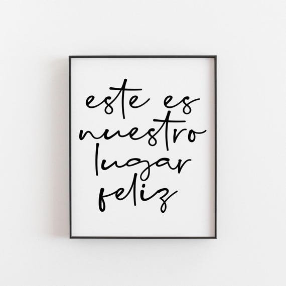 Este Es Nuestro Lugar Feliz, Boho Art Print