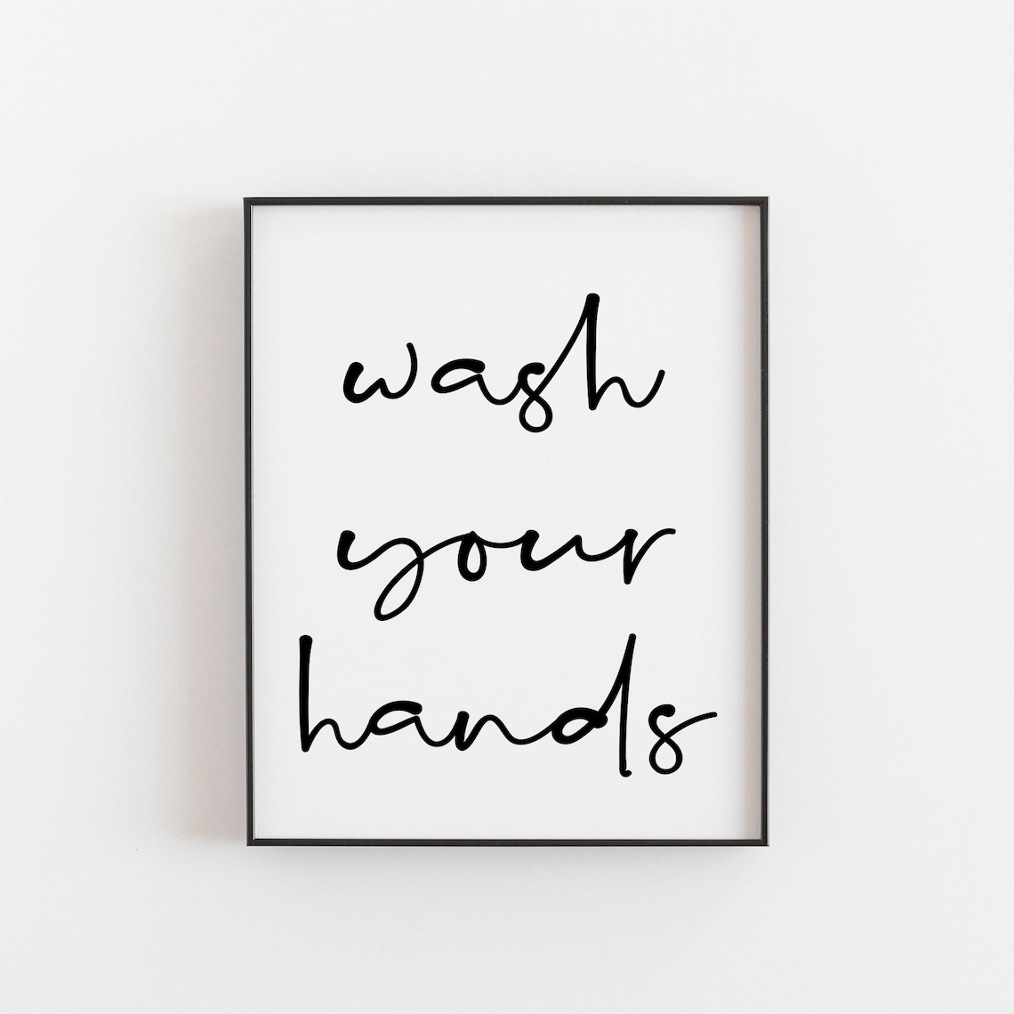 Wash Your Hands Bathroom Rules Poster Art