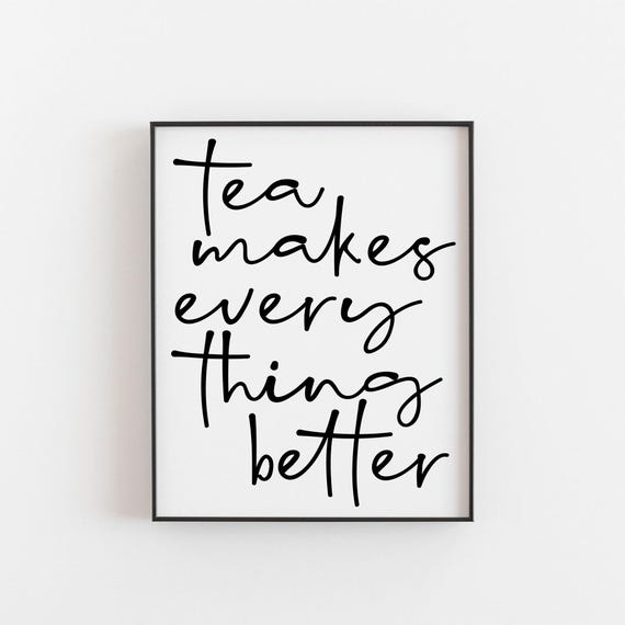 Tea Art Print, Kitchen Dining Room Decor