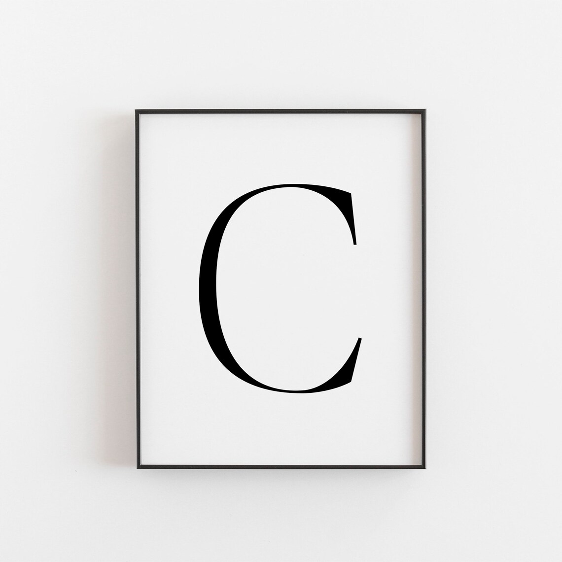 Letter C Alphabet Art Print, Nursery Decor