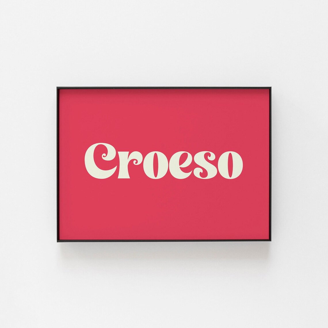 Croeso Print, Welsh-Themed Hallway Travel Poster