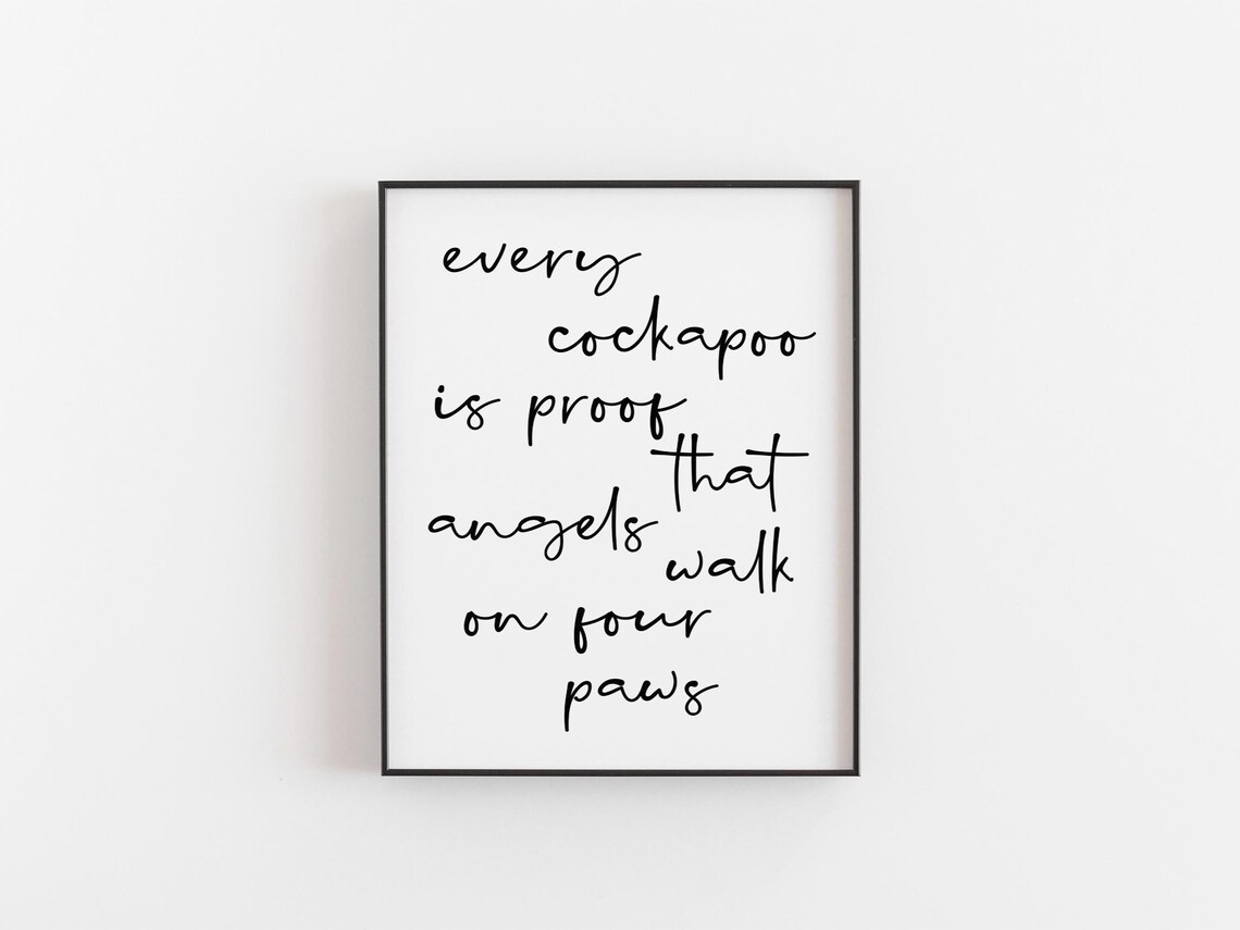 Cockapoo Dog Lover Gift Definition Art Print