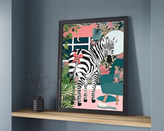 Zebra Animal Print, Quirky Maximalist Decor