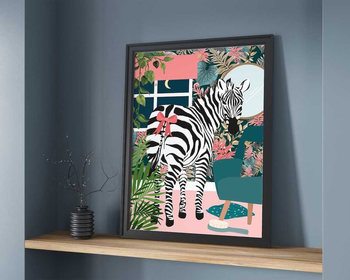 Zebra Animal Print, Quirky Maximalist Decor