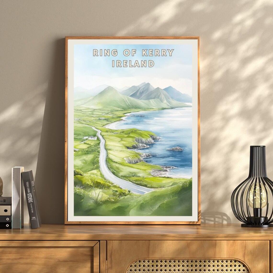 Ring Of Kerry Ireland Travel Poster, Coastal Landscape - Image 3