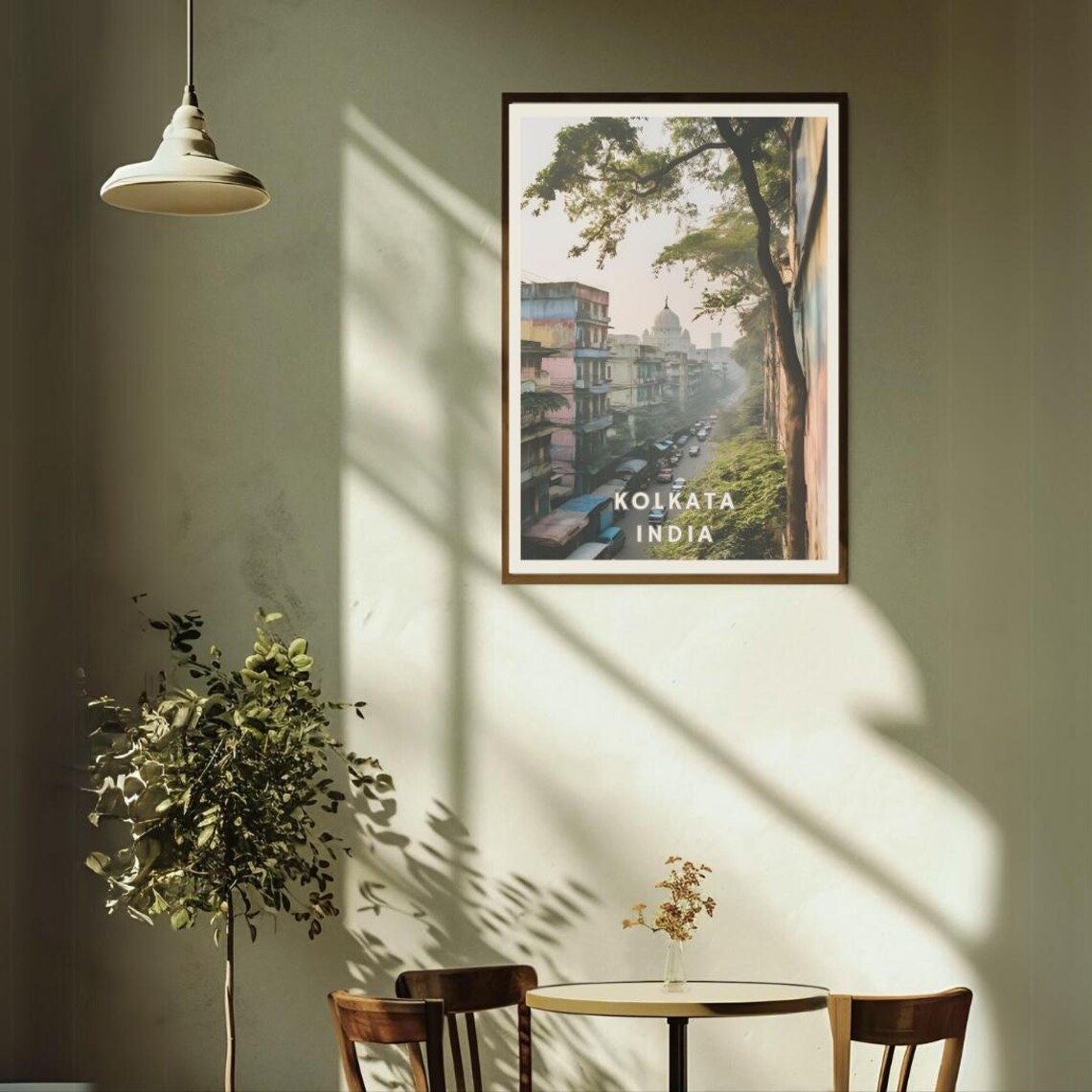 Kolkata India Poster, Urban City Skyline Travel Poster - Image 2