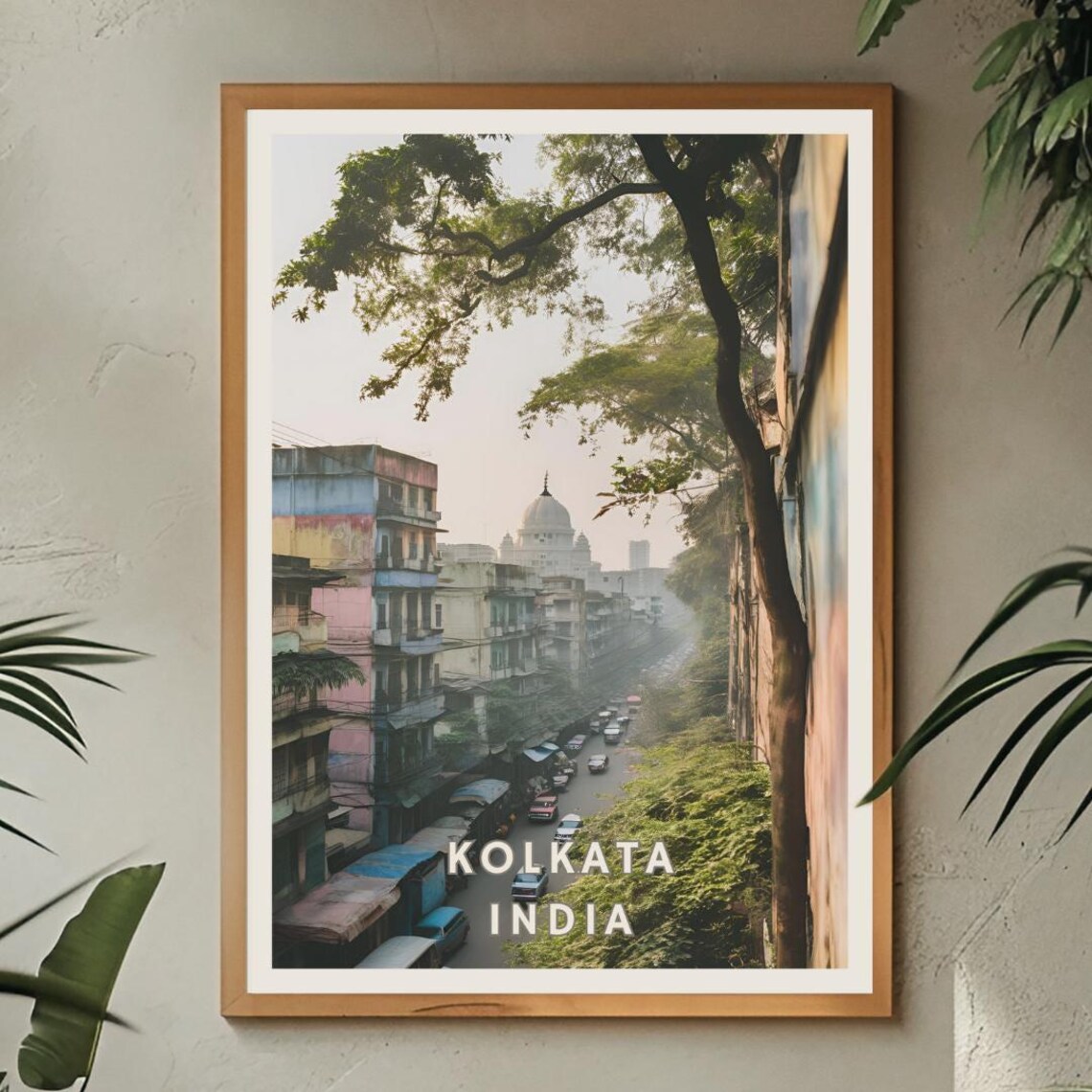 Kolkata India Poster, Urban City Skyline Travel Poster - Image 3