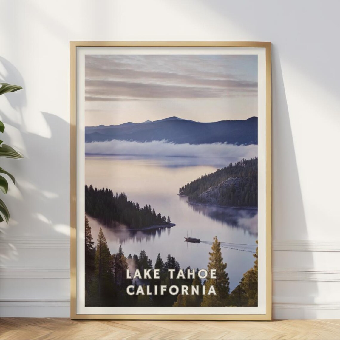 Lake Tahoe California, Sierra Nevada Landscape Art Print