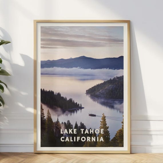 Lake Tahoe California, Sierra Nevada Landscape Art Print