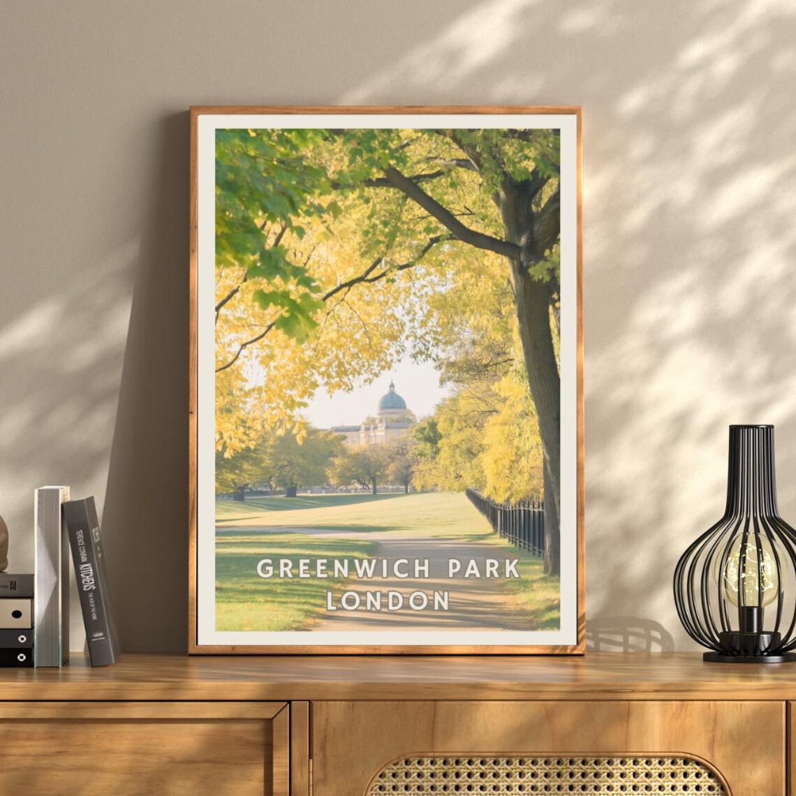 Greenwich Park London, Autumn City Park Art Print - Image 3