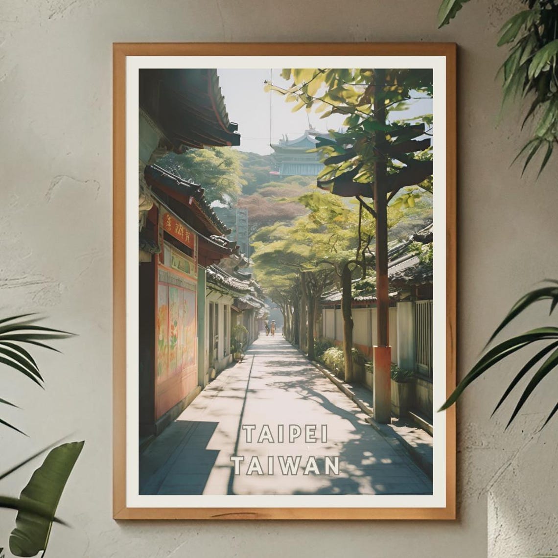 Taipei Taiwan Poster East Asia Taiwan Travel Print Taiwanese Decor Taiwan City Skyline Wall Art Asian Urban Decor For Home Or Office - Image 2