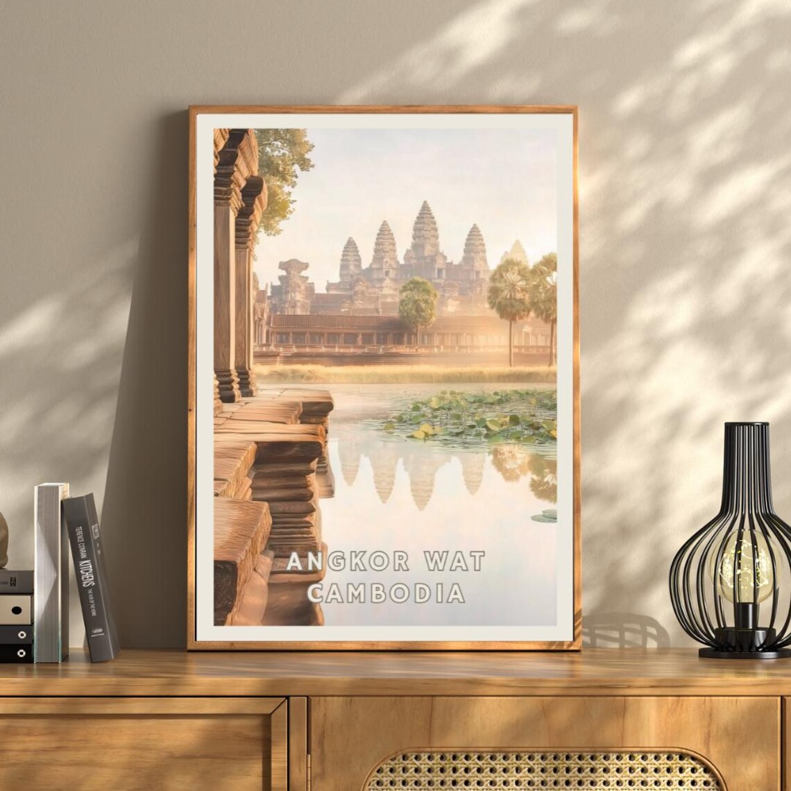 Angkor Wat Cambodia Travel Poster, Historic Landmark - Image 3