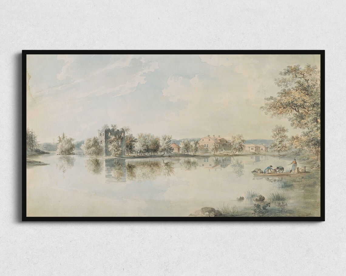 Vintage Landscape for Frame TV Wall Art Print