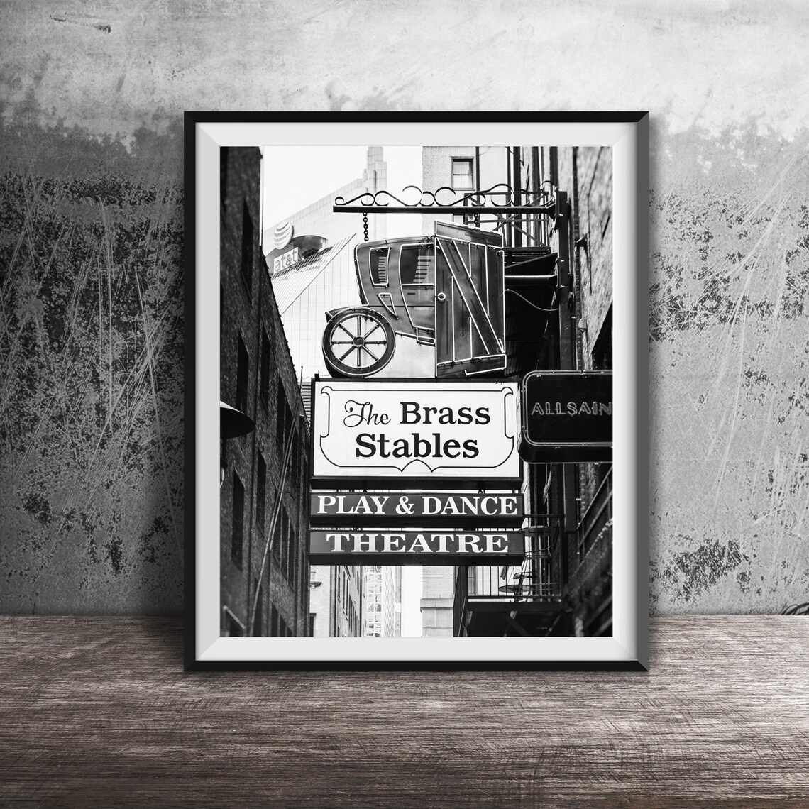 Printers Alley Nashville Neon Sign Art Print - Image 2