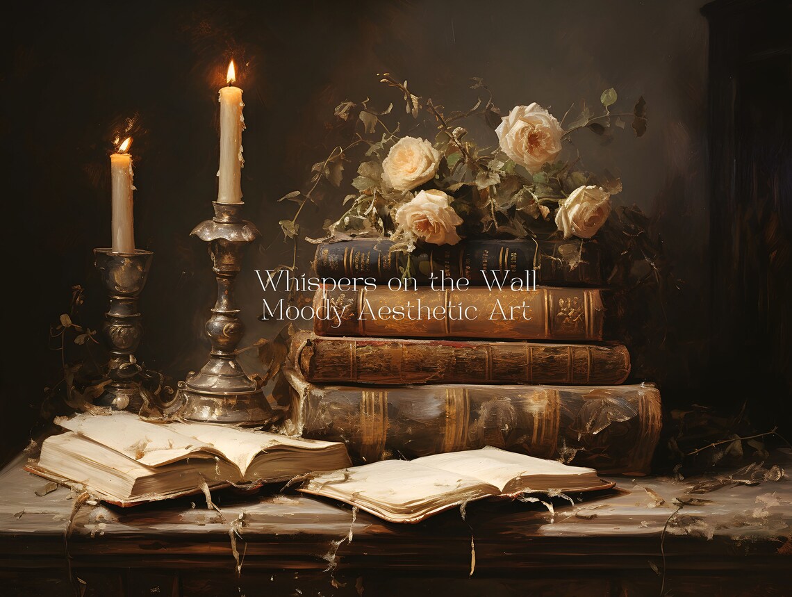 Dark Romance Bookish Art Print, Dark Academia - Image 4