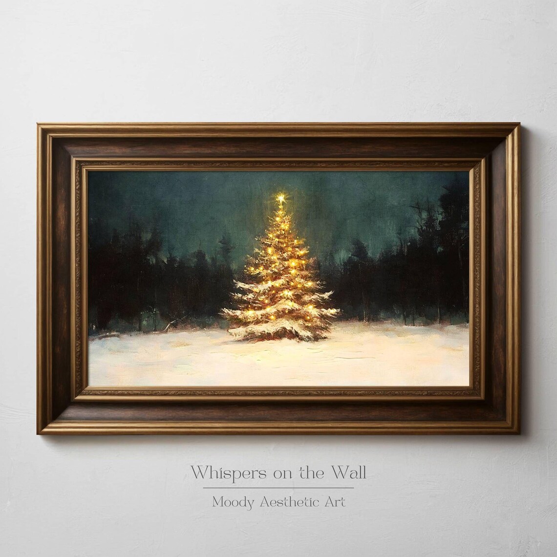 Nostalgic Christmas Tree Holiday Wall Art Print - Image 5