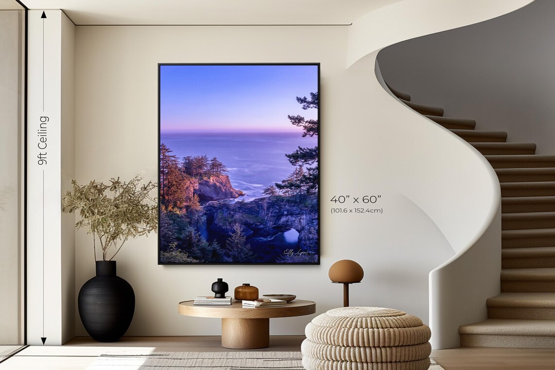 Oregon Coast Crescent City Natural Bridges Travel Poster - Image 2
