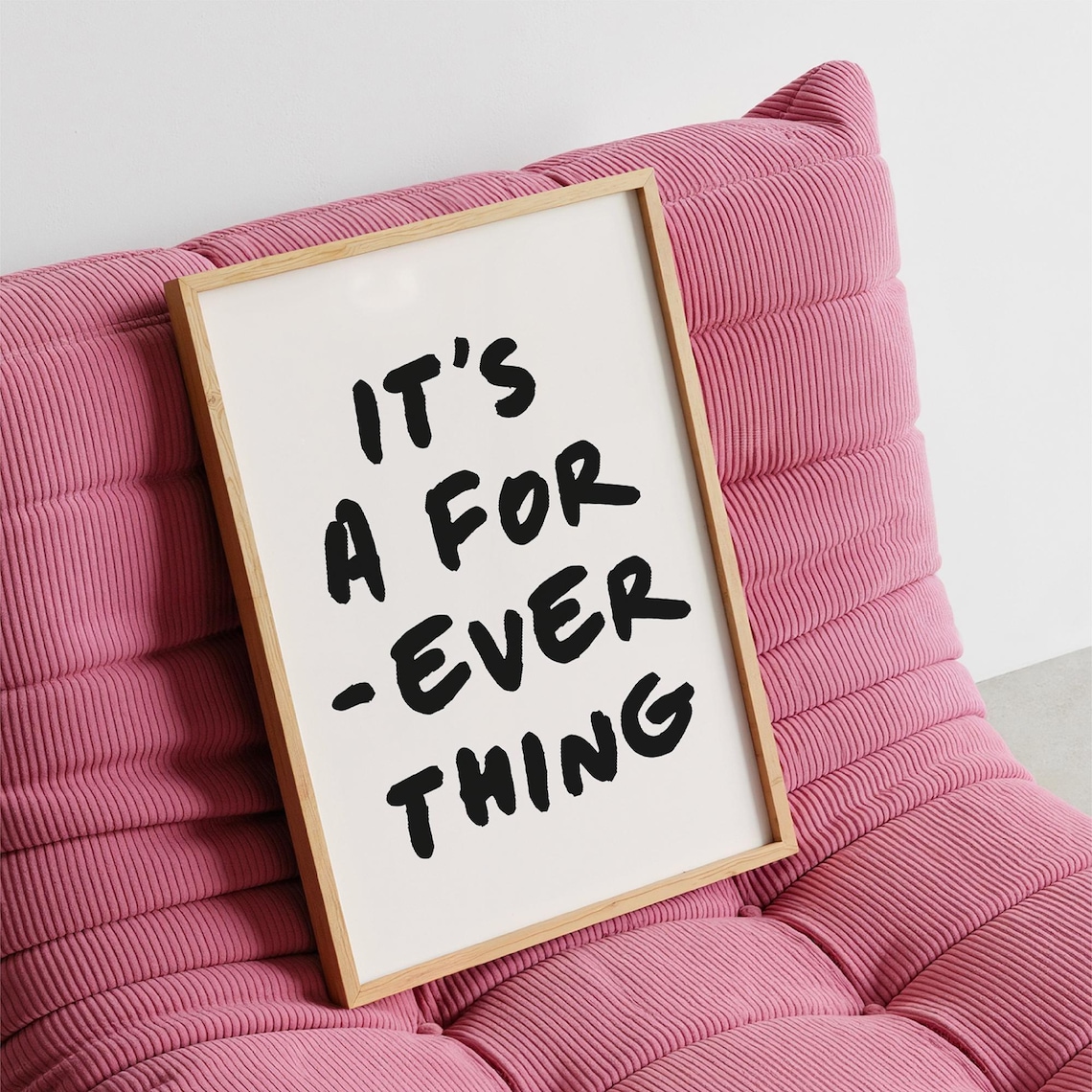 Its A Forever Thing Hand Lettered Romantic Quote Couples Wall Poster