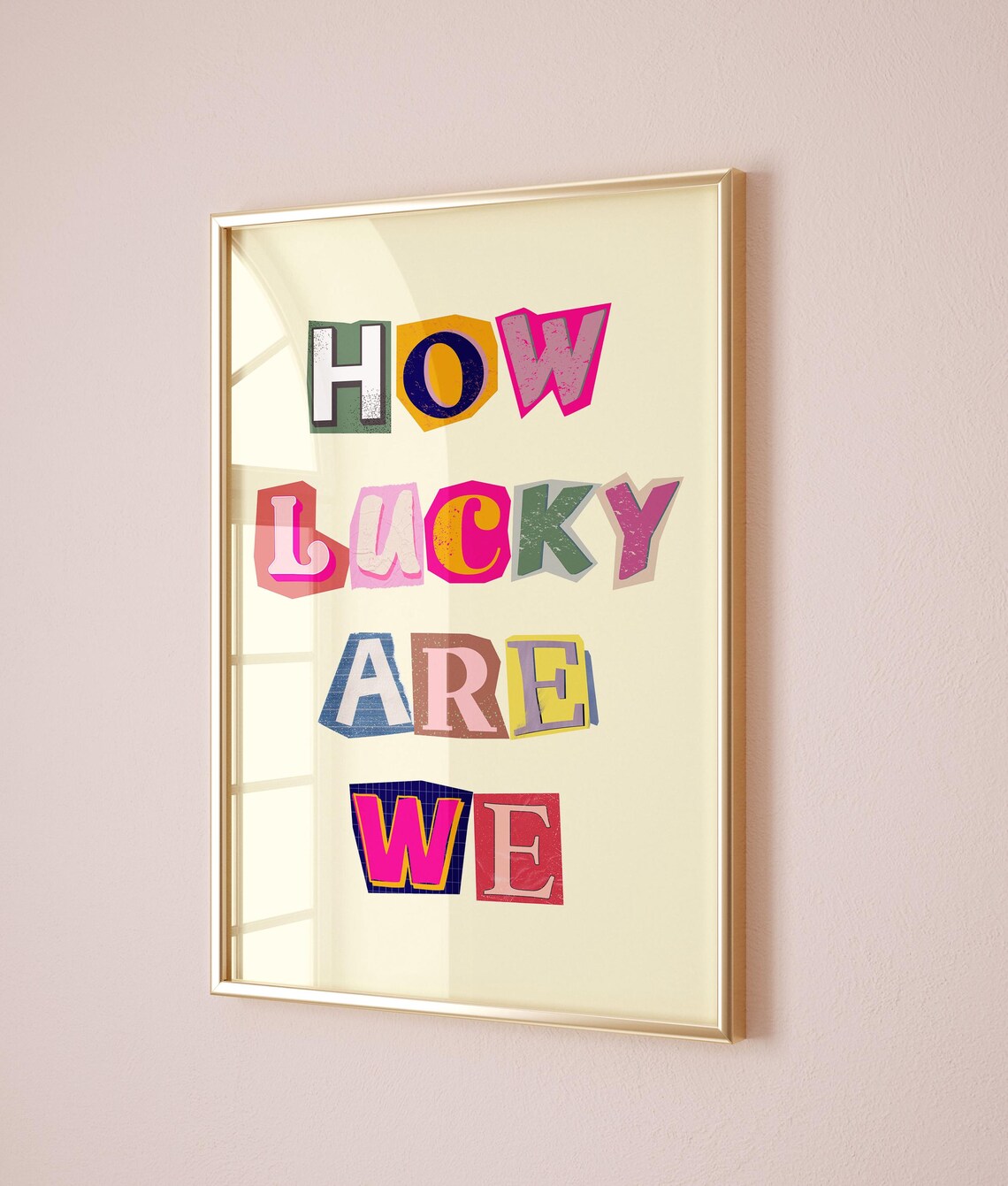 How Lucky Are We Lyrics, Retro Wall Art Print