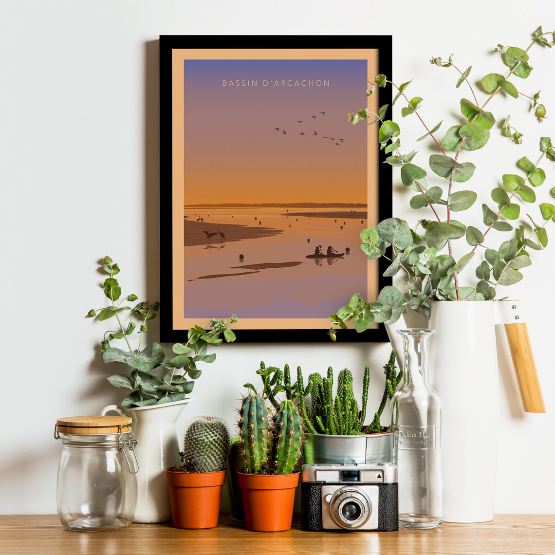 Bassin Darcachon Travel Poster Travel Poster The Island Of Birds Vintage Poster South West Ocean Cap Ferret - Image 3