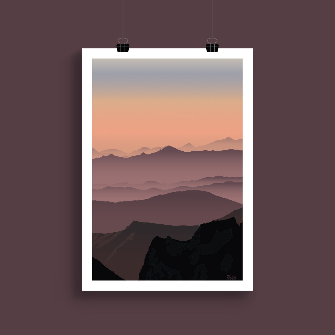 Pyrnes Vintage Mountain Travel Poster, France - Image 2