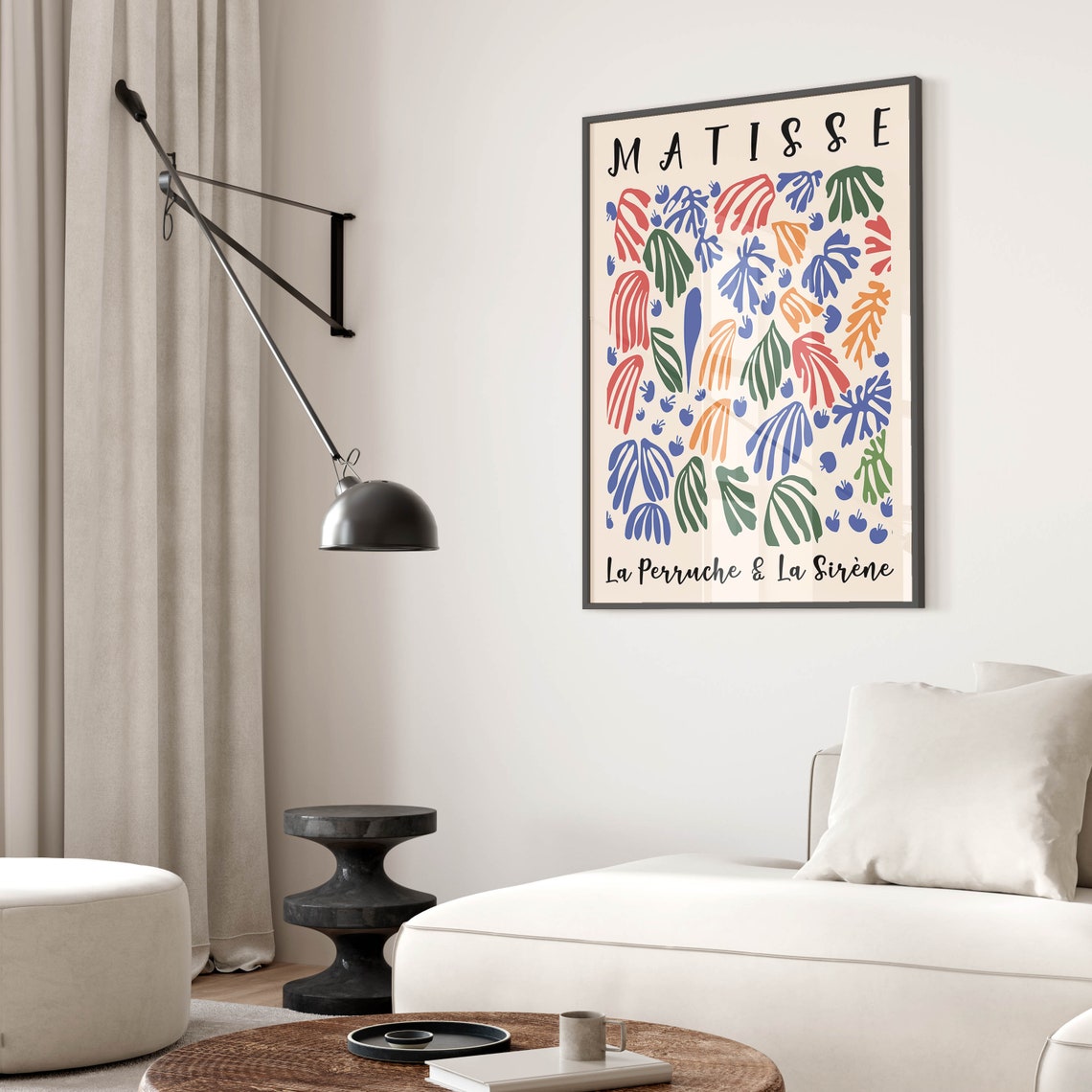 Henri Matisse La Perruche and La Sirene Colourful Tropical Leaf Poster - Image 2
