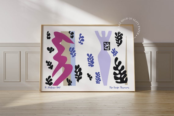 Henri Matisse Print The Knife Thrower Mid Century Modern Wall Art Abstract Poster 1947