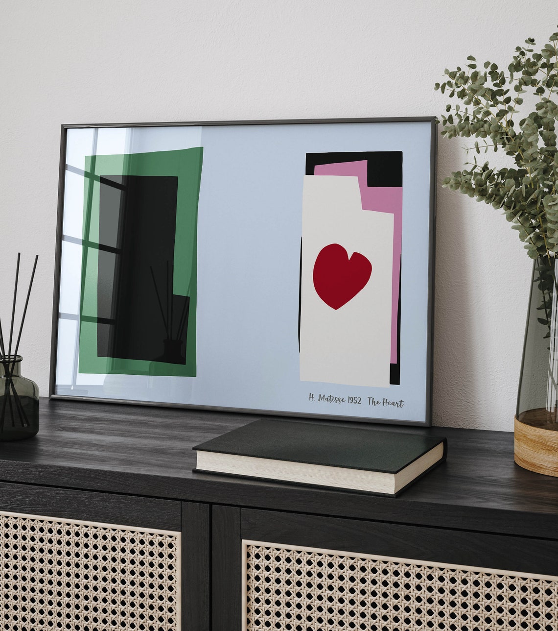 Henri Matisse Print The Heart Mid Century Modern Wall Art Abstract Poster 1952 - Image 2