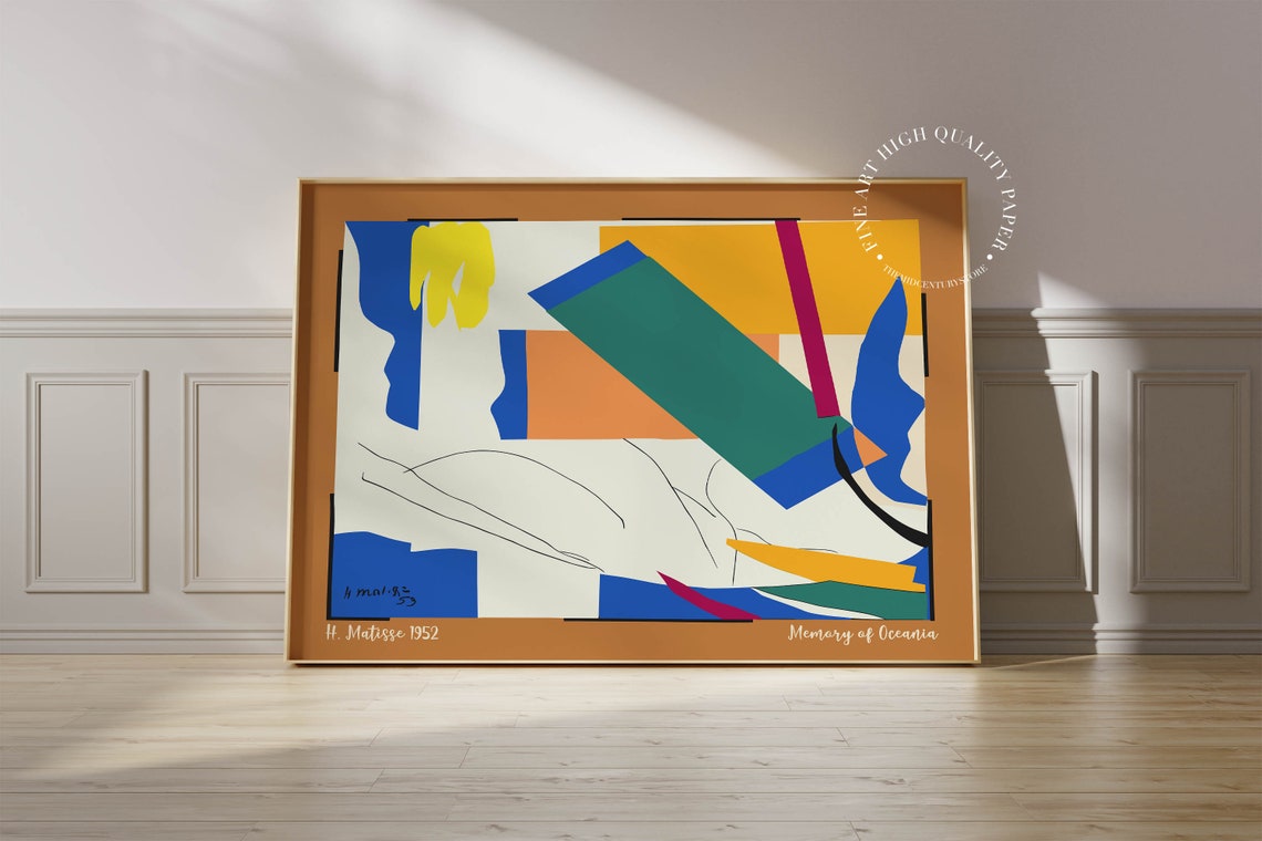 Henri Matisse Memory of Oceania 1952 Abstract Cutouts Poster